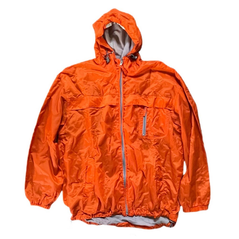 Foot Locker Track Weatherproof Waterproof Running Jogging Bright Orange Jacket